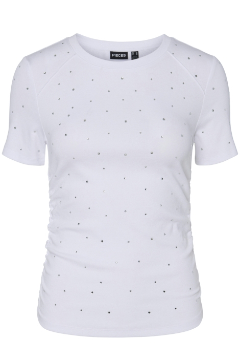 Pieces pctyler ss rhinestone tee bc